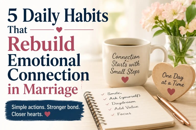 5 Daily habits that rebuild emotional connection in marriage