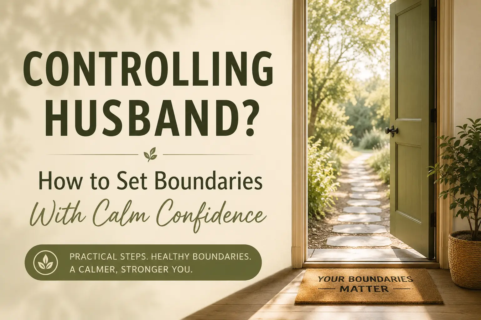 controlling husband how to set boundaries