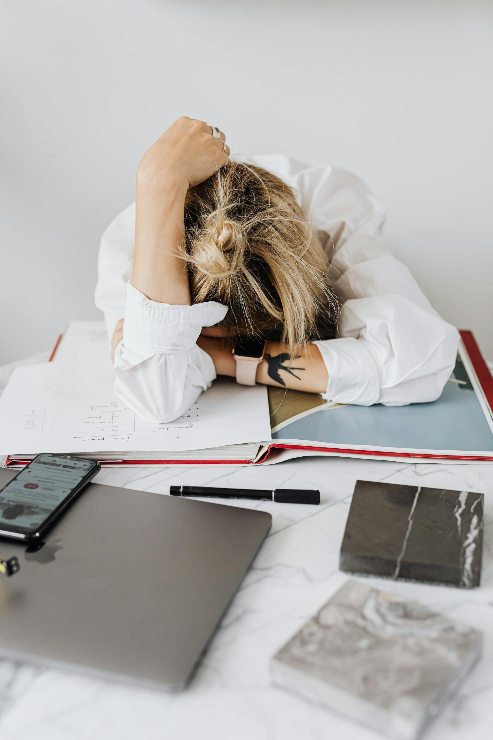Overwhelmed and tired women