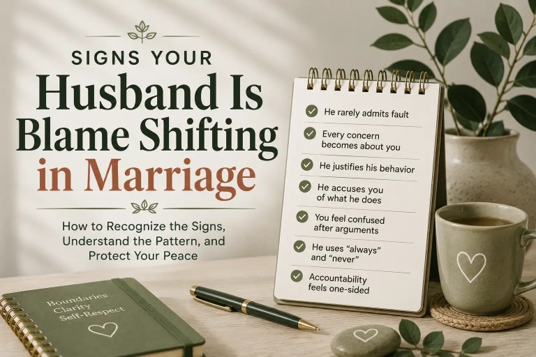 Signs your husband is blame shifting