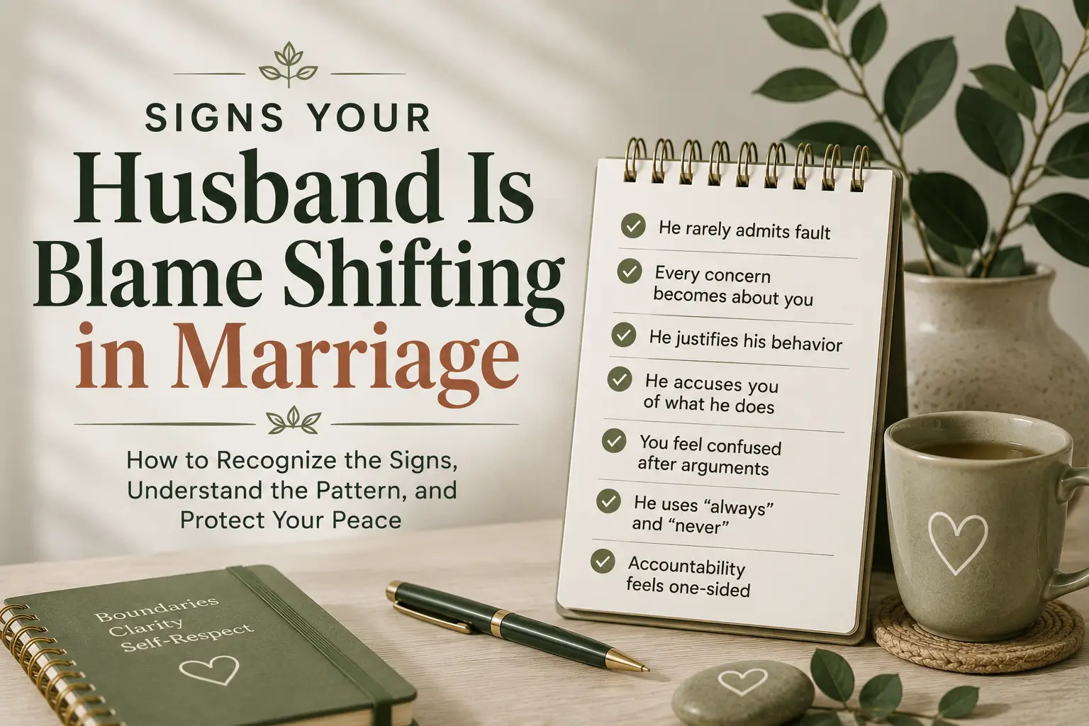 Signs your husband is blame shifting